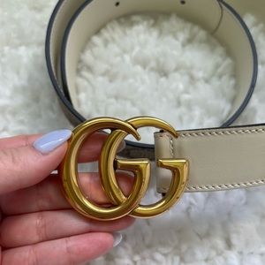 SOLD - GG Marmont Two Tone Belt - Size 75